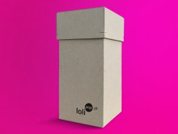 Special construction box made from recycled cardboard